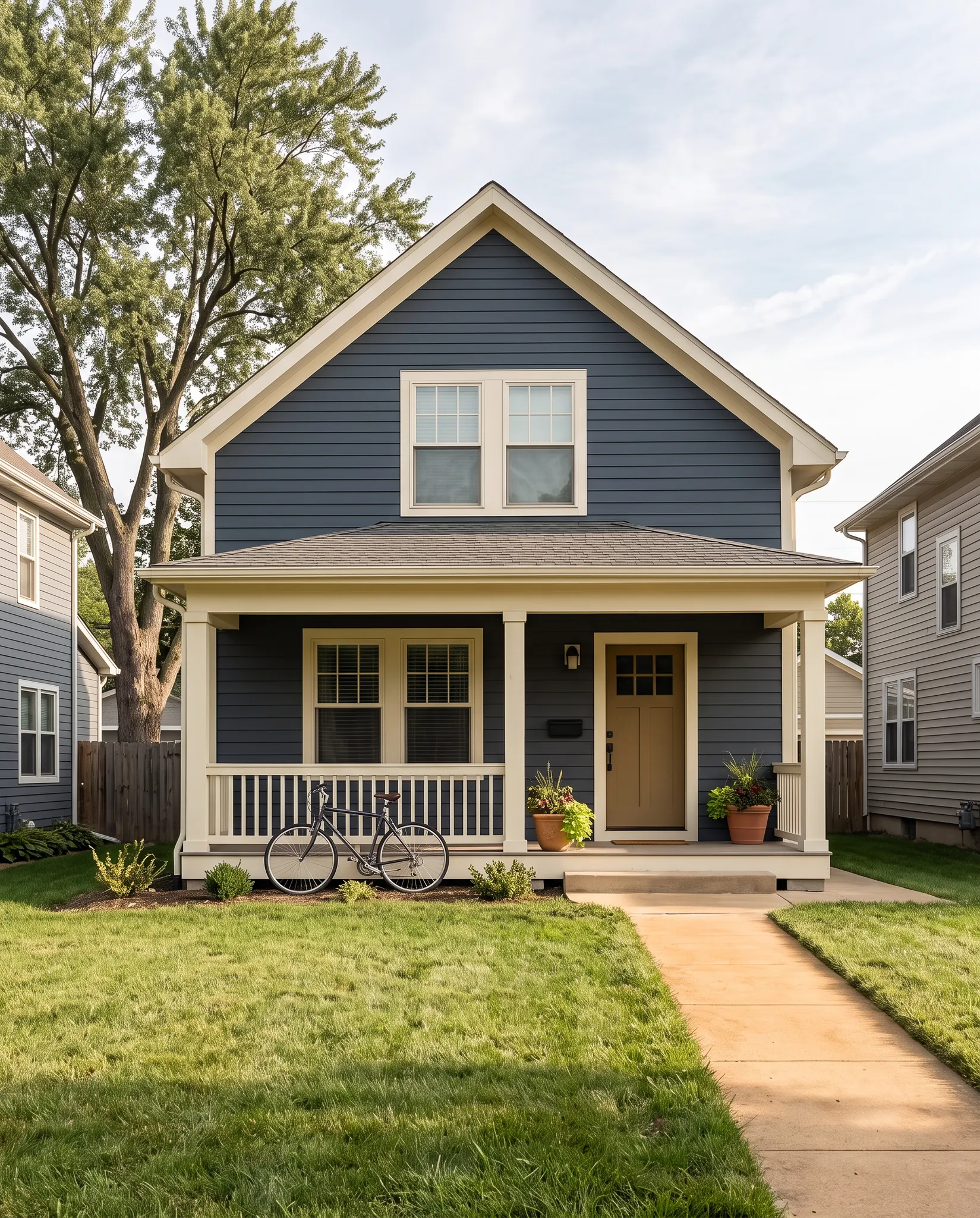 An occupied single-family rental home
